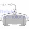 Комплект тормозных колодок, дисковый тормоз DELPHI LP1890