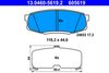 Комплект гальмівних колодок, дискове гальмо ATE 13.0460-5619.2 (605619, 24653)