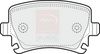 APEC Brake Pad Set, disc brake PAD1324B