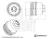 Крышка, корпус масляного фильтра BLUE PRINT ADBP990035