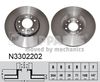 Тормозной диск NIPPARTS N3302202