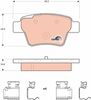 комплект спирачно феродо, дискови спирачки