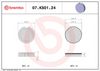 BREMBO Brake Pad Set, disc brake 07KS0124
