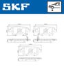 комплект спирачно феродо, дискови спирачки