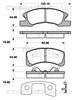 комплект спирачно феродо, дискови спирачки