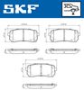 Комплект гальмівних колодок, дискове гальмо SKF VKBP 91103 A (24599)