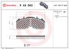 BREMBO Brake Pad Set, disc brake P A9 003