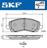 Комплект тормозных колодок, дисковый тормоз SKF VKBP 80169 A (23584)