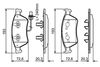 Bosch Brake Pad Set, disc brake 0 986 494 200