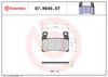 BREMBO Brake Pad Set, disc brake 07HO4507