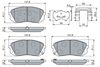 комплект спирачно феродо, дискови спирачки