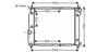 Радиатор, охлаждение двигателя AVA QUALITY COOLING DWA2066