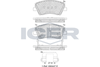 Комплект тормозных колодок, дисковый тормоз ICER 182314 (22518, 22519, 22520, D1912-9143)