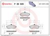 BREMBO Brake Pad Set, disc brake P 30 020