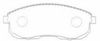 Комплект гальмівних колодок, дискове гальмо PROFIT 5000-0691
