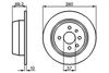 Гальмівний диск BOSCH 0986478086 (BD78, E1 90R-02C0357/0956)