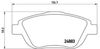 Комплект тормозных колодок, дисковый тормоз BREMBO P 61 103 (24883, D1933 9156)