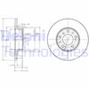Тормозной диск DELPHI BG2257