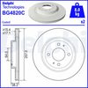 Гальмівний диск DELPHI BG4820C