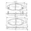 Комплект тормозных колодок, дисковый тормоз NIPPARTS J3602108