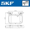 SKF Brake Pad Set, disc brake VKBP 80467