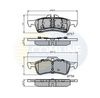 Комплект гальмівних колодок, дискове гальмо COMLINE CBP01317 (23716, 24043)