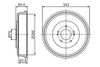 BOSCH Brake Drum 0 986 477 285