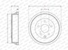 Ferodo Brake Drum FDR329843
