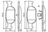 комплект спирачно феродо, дискови спирачки
