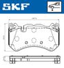 комплект спирачно феродо, дискови спирачки