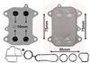 масляный радиатор, двигательное масло VAN WEZEL 58013700