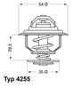 Термостат, охолоджувальна рідина BorgWarner (Wahler) 4255.87D (E2858853742E9)