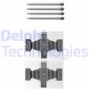 Комплектуючі, колодки гальма дискового DELPHI LX0398