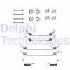 Комплектуючі, гальмівна колодка DELPHI LY1212