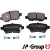 Комплект гальмівних колодок, дискове гальмо JP GROUP 1263700110 (1605086ALT, 1263700119)