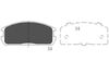 Комплект гальмівних колодок, дискове гальмо KAVO PARTS KBP-5524