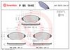 BREMBO Brake Pad Set, disc brake P 85 144E
