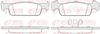 Комплект гальмівних колодок, дискове гальмо REMSA 1540.10 (PCA154010, 25728)