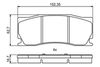 Bosch Brake Pad Set, disc brake 0 986 494 868