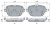 Bosch Brake Pad Set 0 986 424 439 (0986424439)