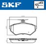 комплект спирачно феродо, дискови спирачки