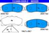 Комплект гальмівних колодок, дискове гальмо ATE 13.0460-5529.2 (605529, 24342, 25351, 25352)