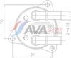 Масляний радіатор, автоматична коробка передач AVA VO3311