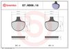 BREMBO Brake Pad Set, disc brake 07HD0614