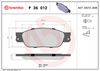 BREMBO Brake Pad Set, disc brake P 36 012