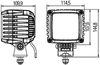 světlomet pracovní POWER BEAM 3000, 12/24V, 3000lm, short distance, kabel 2m 1GA996192-021