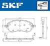 комплект спирачно феродо, дискови спирачки