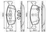 BOSCH Brake Pad Set, disc brake 0 986 494 537