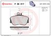 BREMBO Brake Pad Set, disc brake P 06 017