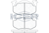 Комплект тормозных колодок, дисковый тормоз ICER 180649 (20973, 20974, D1458-8658, D1482-8658)